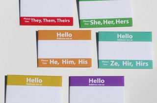 Gender pronouns in social media bios