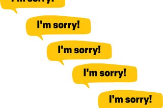 why do some people over apologize