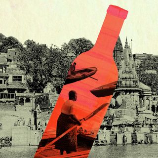 alocoholism in Banaras ghats