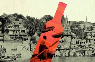 alocoholism in Banaras ghats