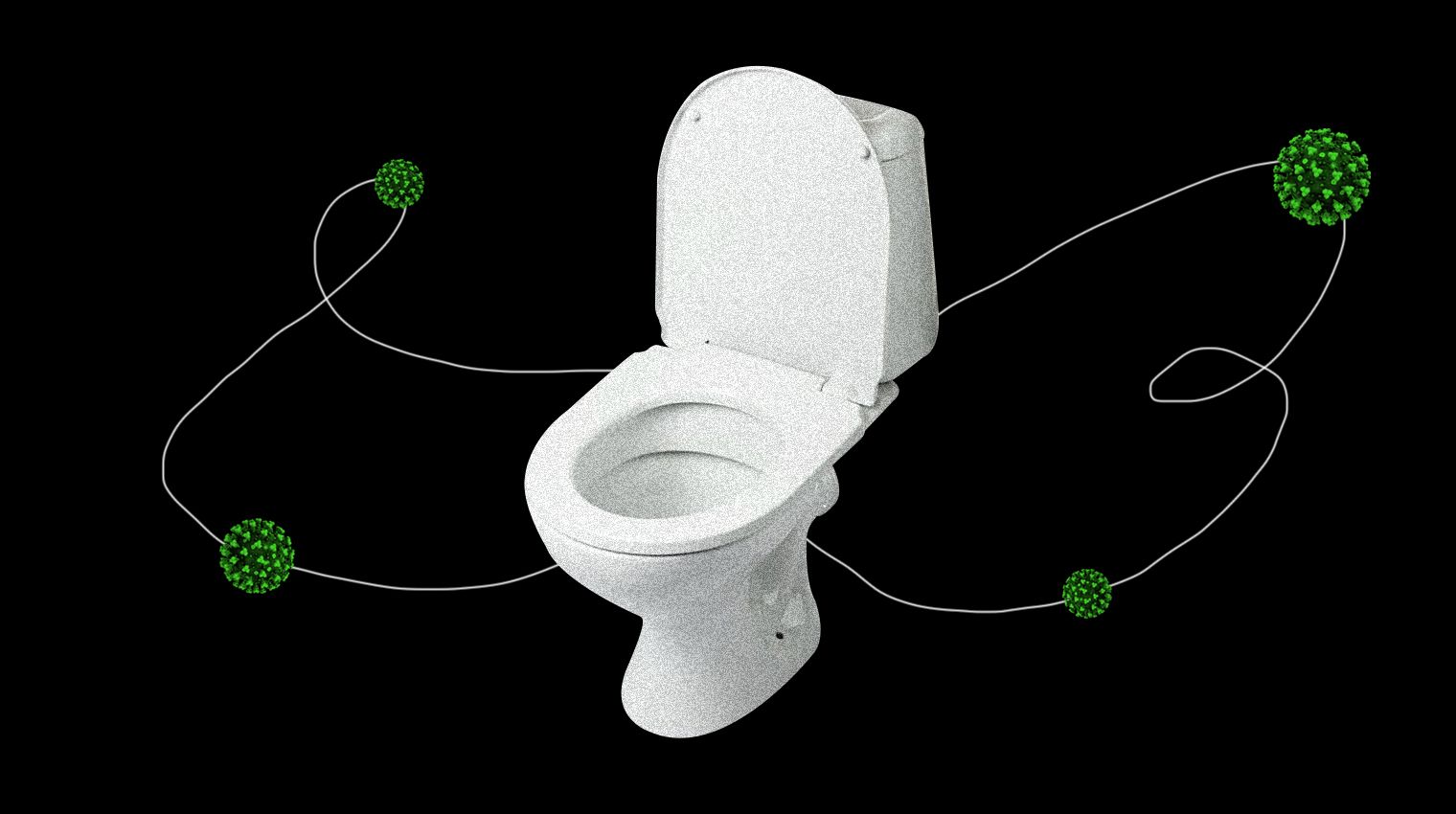 flushing toilets covid19