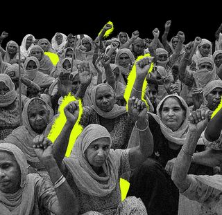 women in India farmers protests