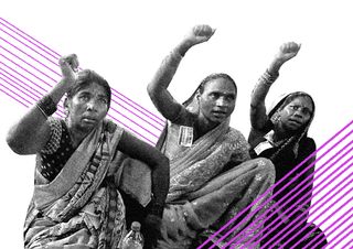 MGNREGA protest delhi
