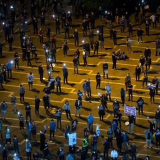 israel social distance protest