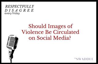 images of riots on social media