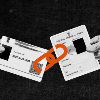 Aadhaar card voter ID link