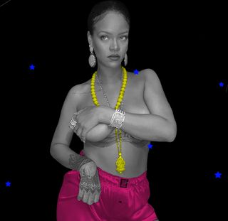 rihanna ganesha necklace