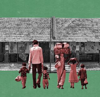 migrants children can take admission in any school