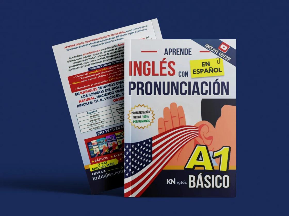 APRENDE INGLÉS CON PRONUNCIACIÓN EN ESPAÑOL - NIVEL BÁSICO A1 - mockup