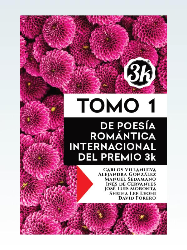 Portada de Tomo 1 de Poesía Romántica Internacional del Premio 3k