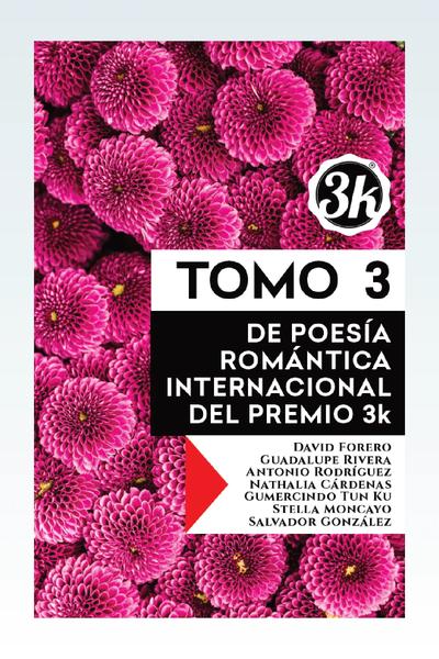 Portada de Tomo 3 de Poesía Romántica Internacional del Premio 3k