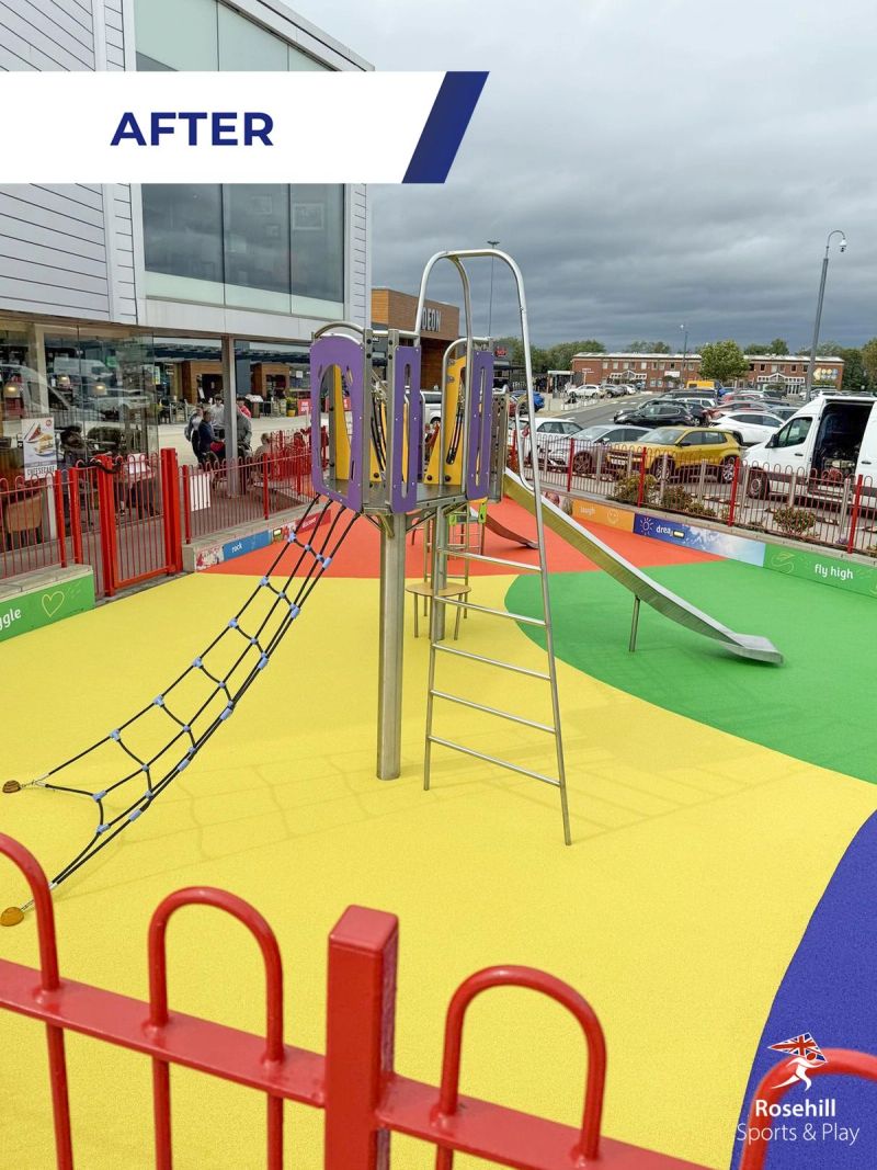 Fresh Softfall Surface At The Fort Kinnaird Shopping Centre Playground