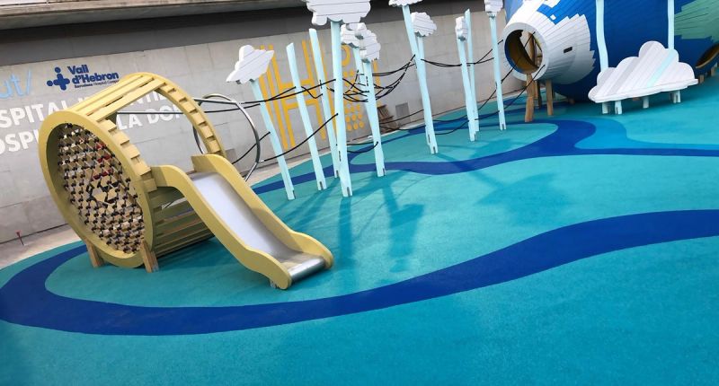 Earth-Themed Play Space Located Outside Vall D'Hebron Children's Hospital
