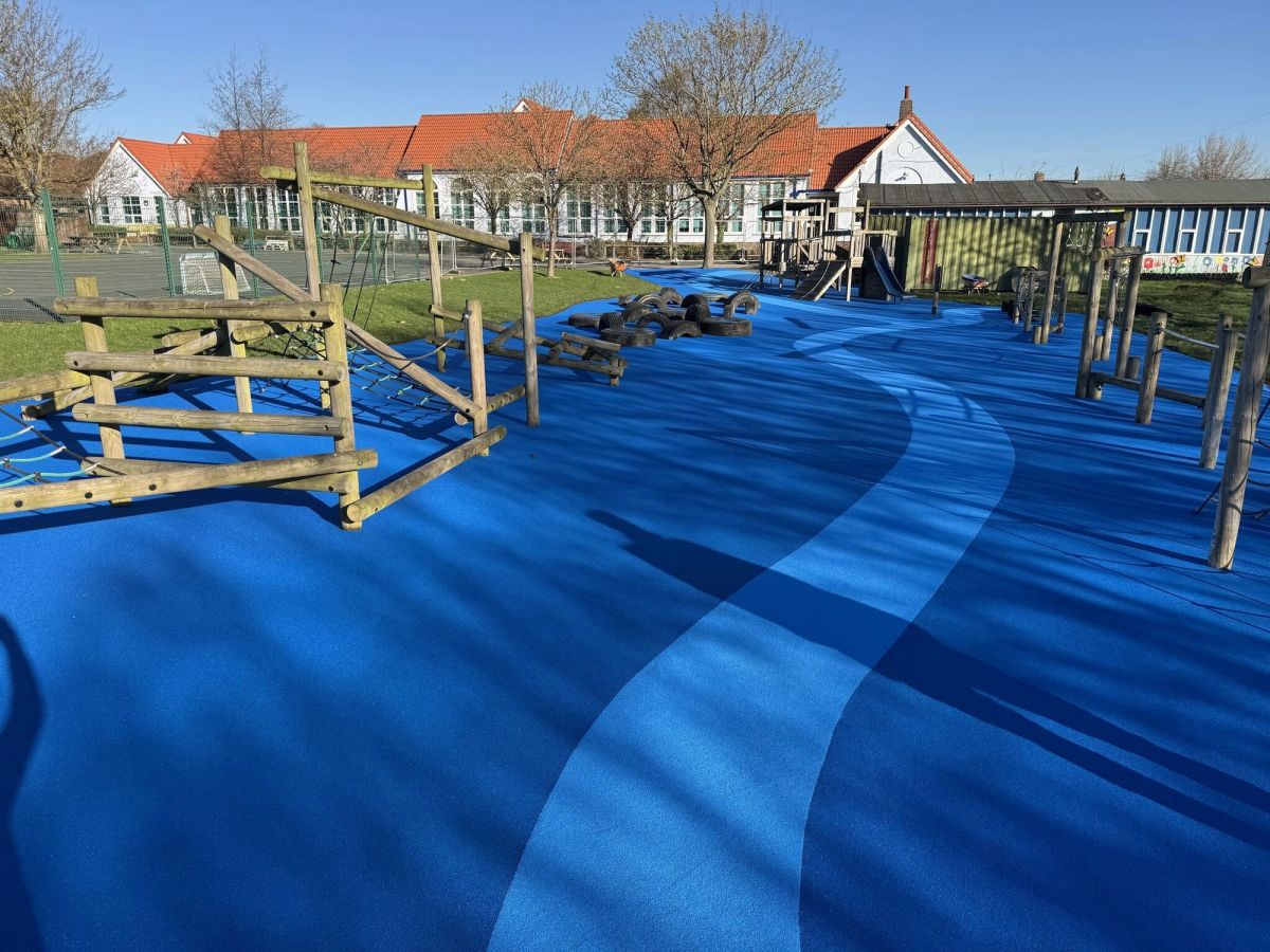 Blue primary school playground - Image 3