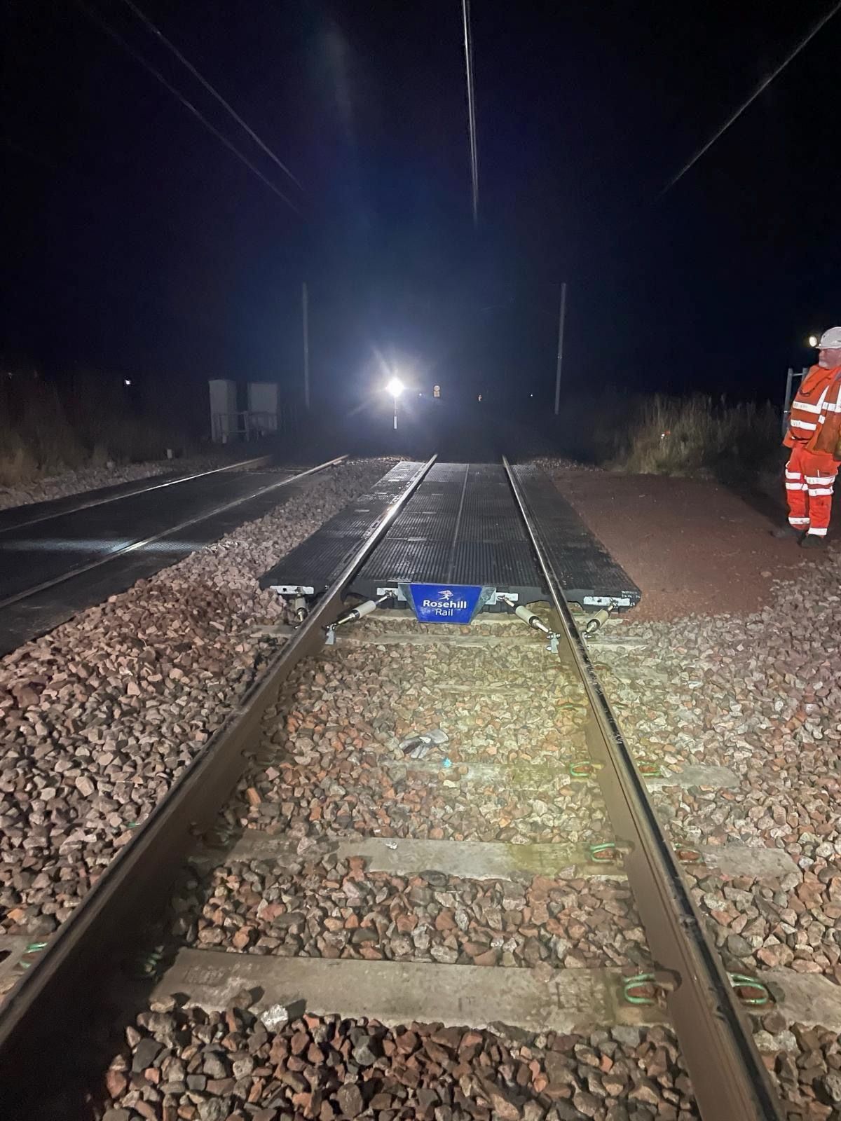 Level crossing upgrade at Wandell Mill