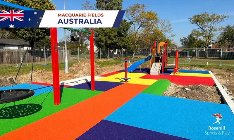 Vibrant Softfall Surface In Macquarie Fields