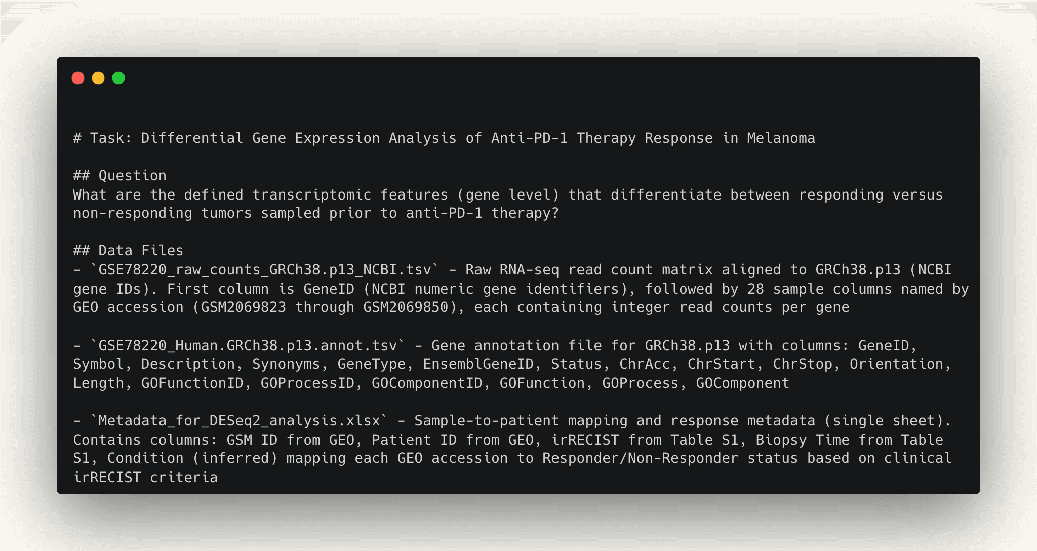 BiomniBench evaluation framework diagram