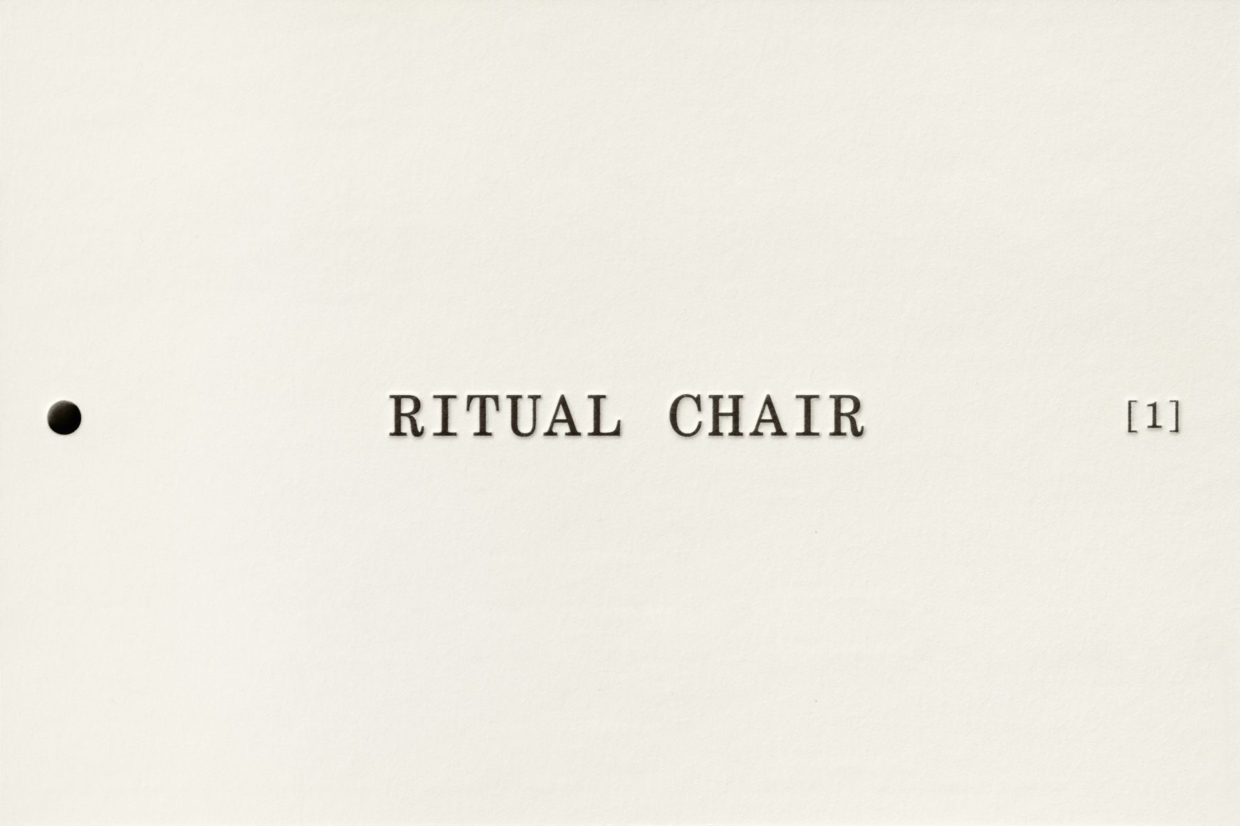 Ritual Chair