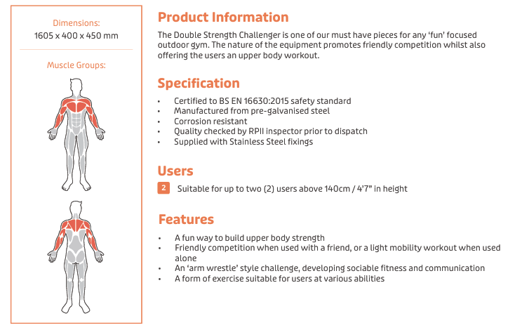 Double Strength Challenger Specification