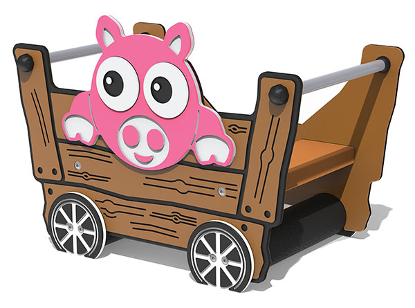 Tractor Trailer with Pig