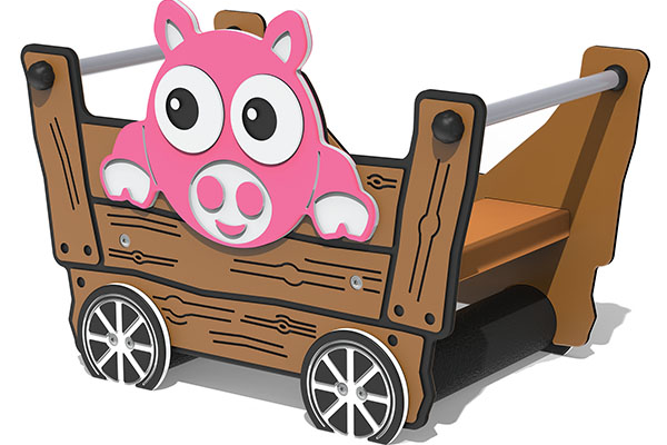 Tractor Trailer with Pig