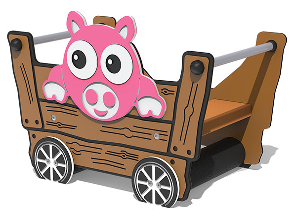 Tractor Trailer with Pig Thumbnail 1