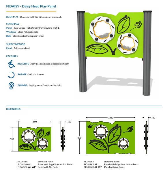Daisy Head Play Panel Specification