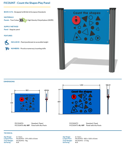 Count the Shapes Play Panel Specification