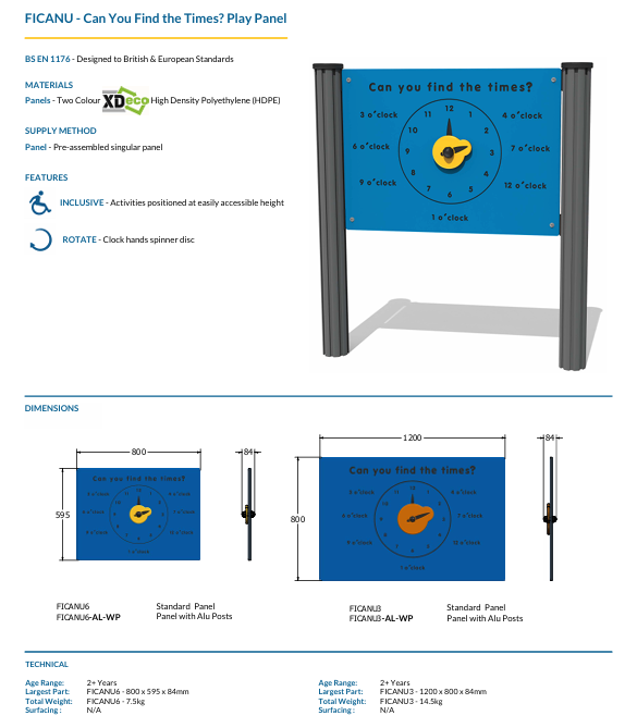 Can You Find the Times? Play Panel Specification