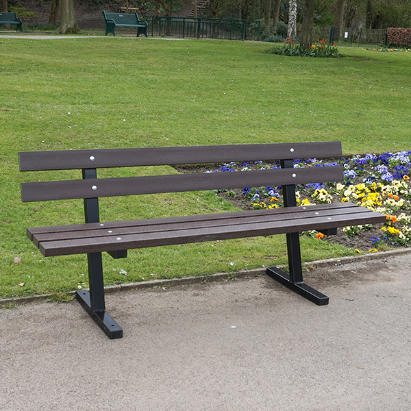 Recycled Plastic & Steel Bench Seat