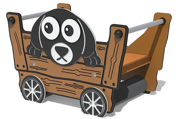Tractor Trailer with Dog