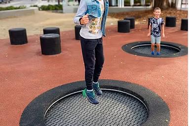 Round In ground Trampolines