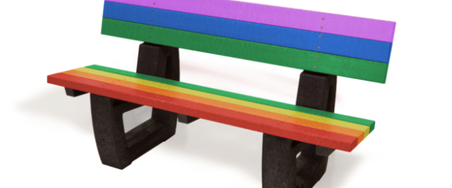 Recycled plastic benches - Outdoor Infrastructure