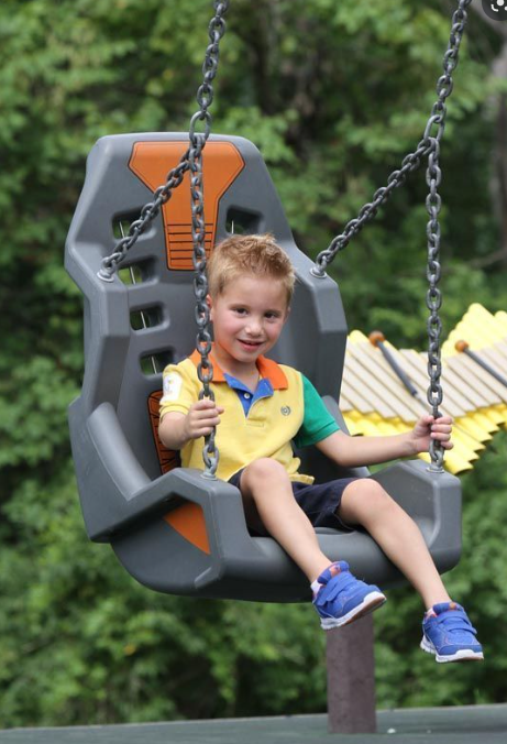 Inclusive Swing Seat with Removable Harness