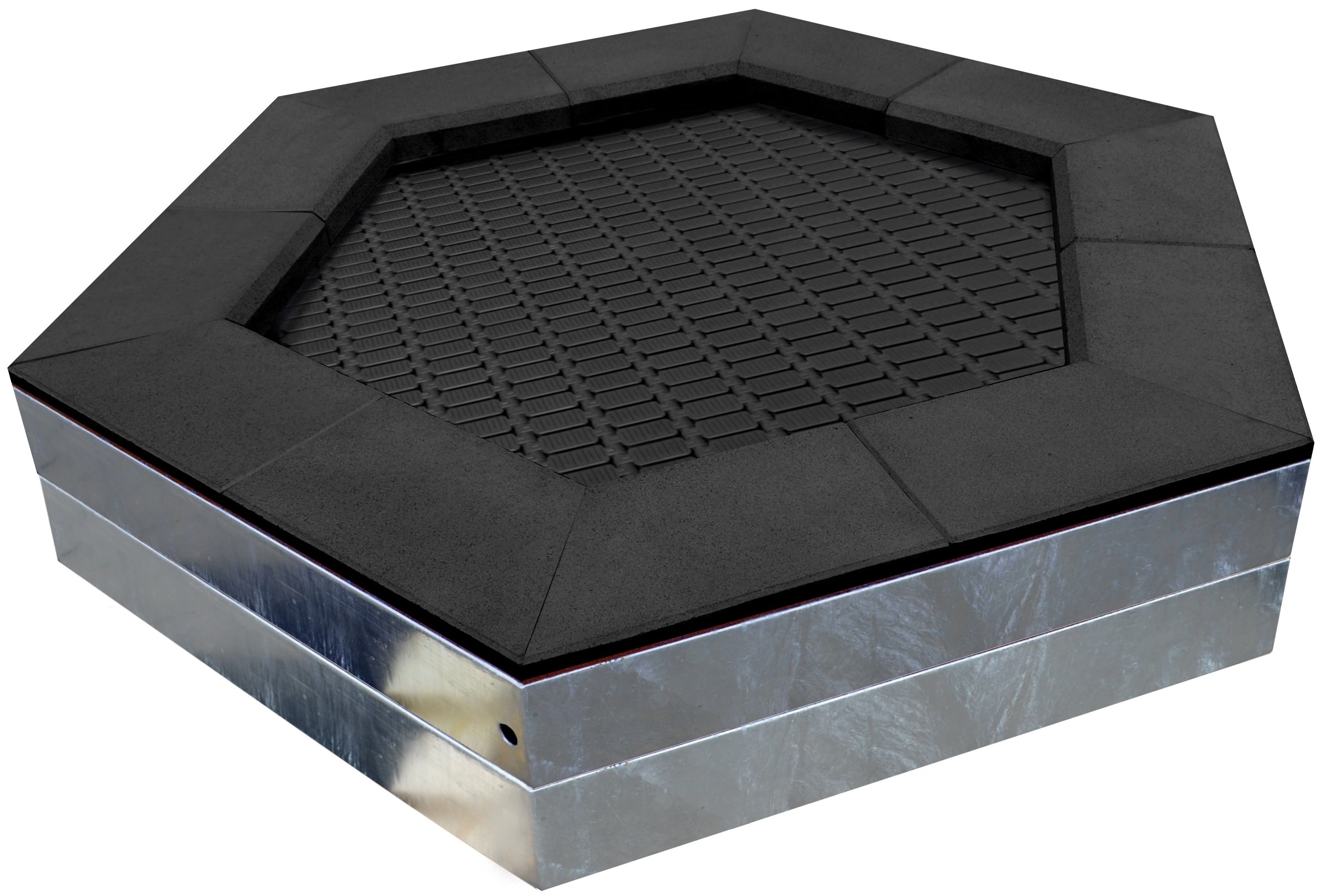 Hexagonal in ground trampoline Thumbnail 2