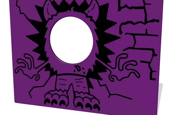 Monster Head Through Play Panel