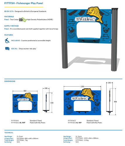 Fishmonger Play Panel Specification