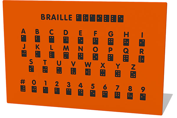 Braille Alphabet and Number Play Panel