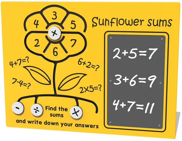 Sunflower Sums Play Panel