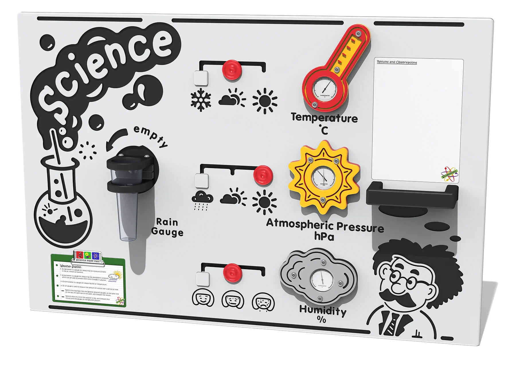 Scientific Weather Station Play Panel