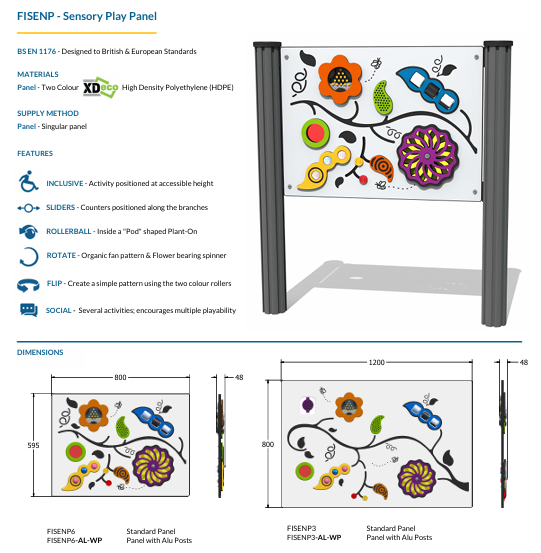 Sensory Play Panel Specification