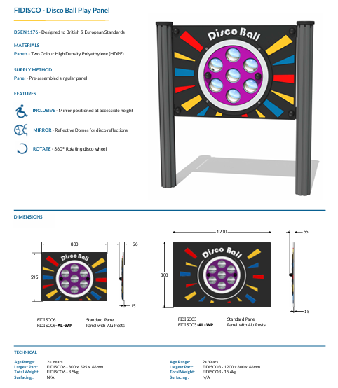 Disco Ball Play Panel Specification
