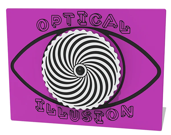 Spinning Spiral Optical Illusion Play Panel