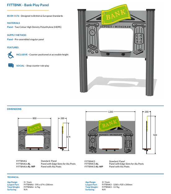 Bank Play Panel Specification
