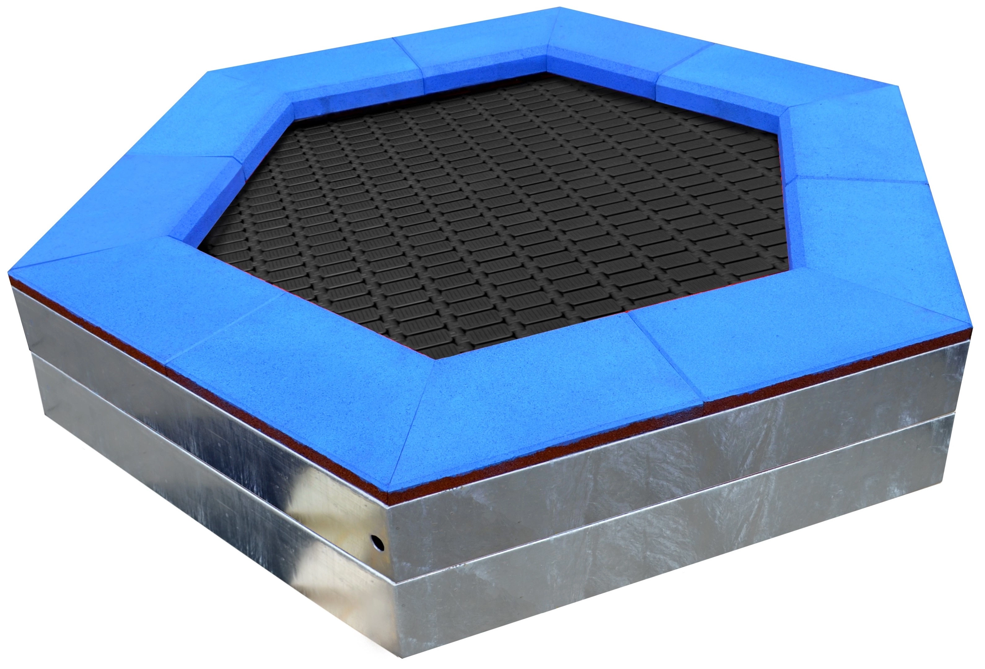Hexagonal in ground trampoline