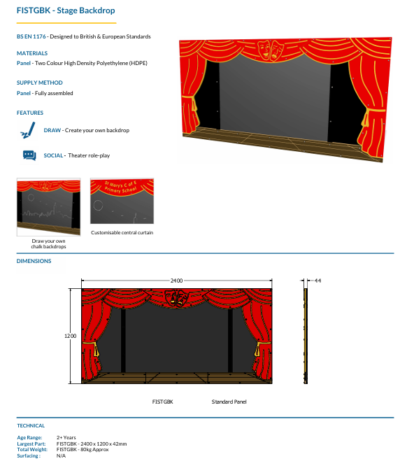 Stage Backdrop Specification