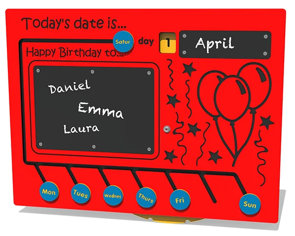Today’s Date Sliders Play Panel