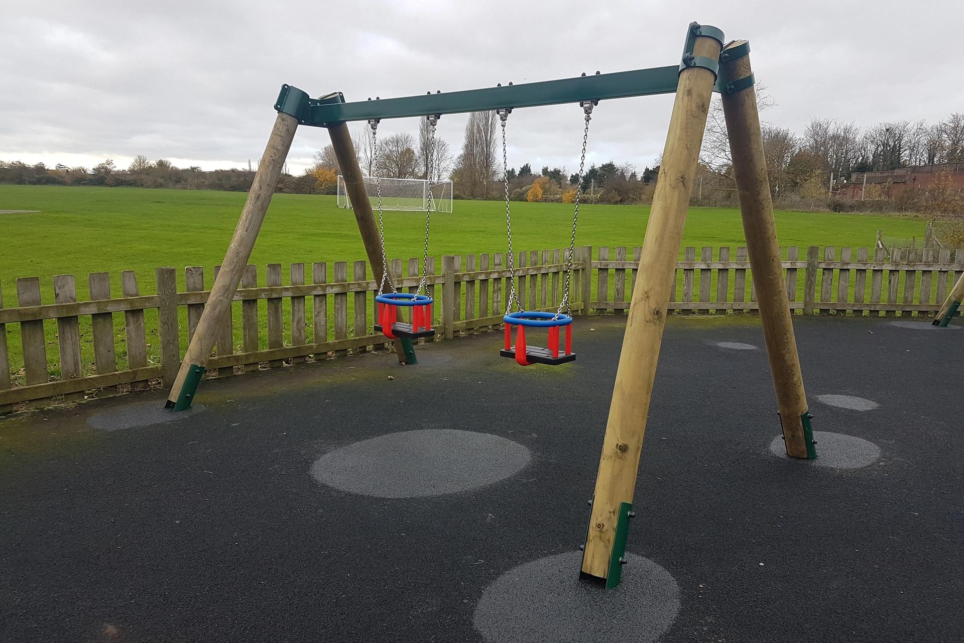 Wooden Cradle Swing