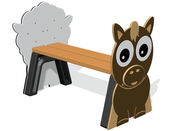 Farm Animals Backless Bench Thumbnail 3