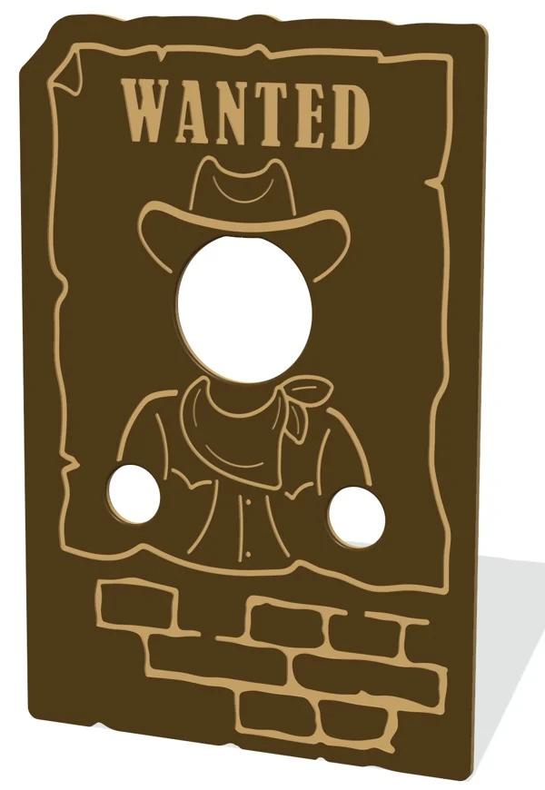 Wild West Head Through Play Panel